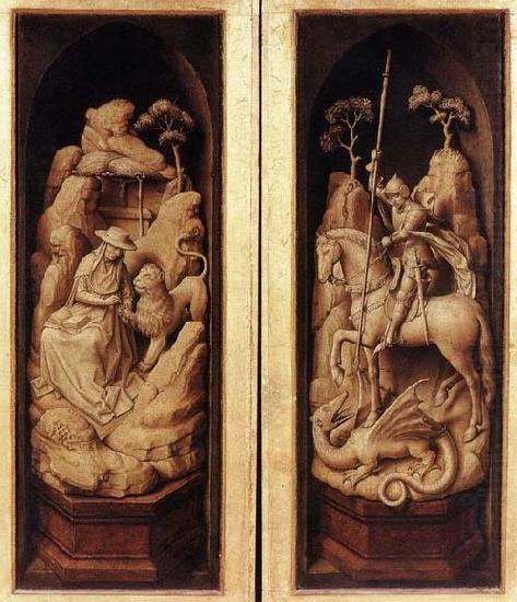 WEYDEN, Rogier van der Sforza Triptych china oil painting image